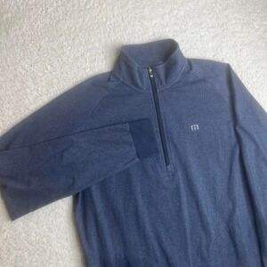 TravisMathew Zachary Essential Half zip pullover stretch men's performance M